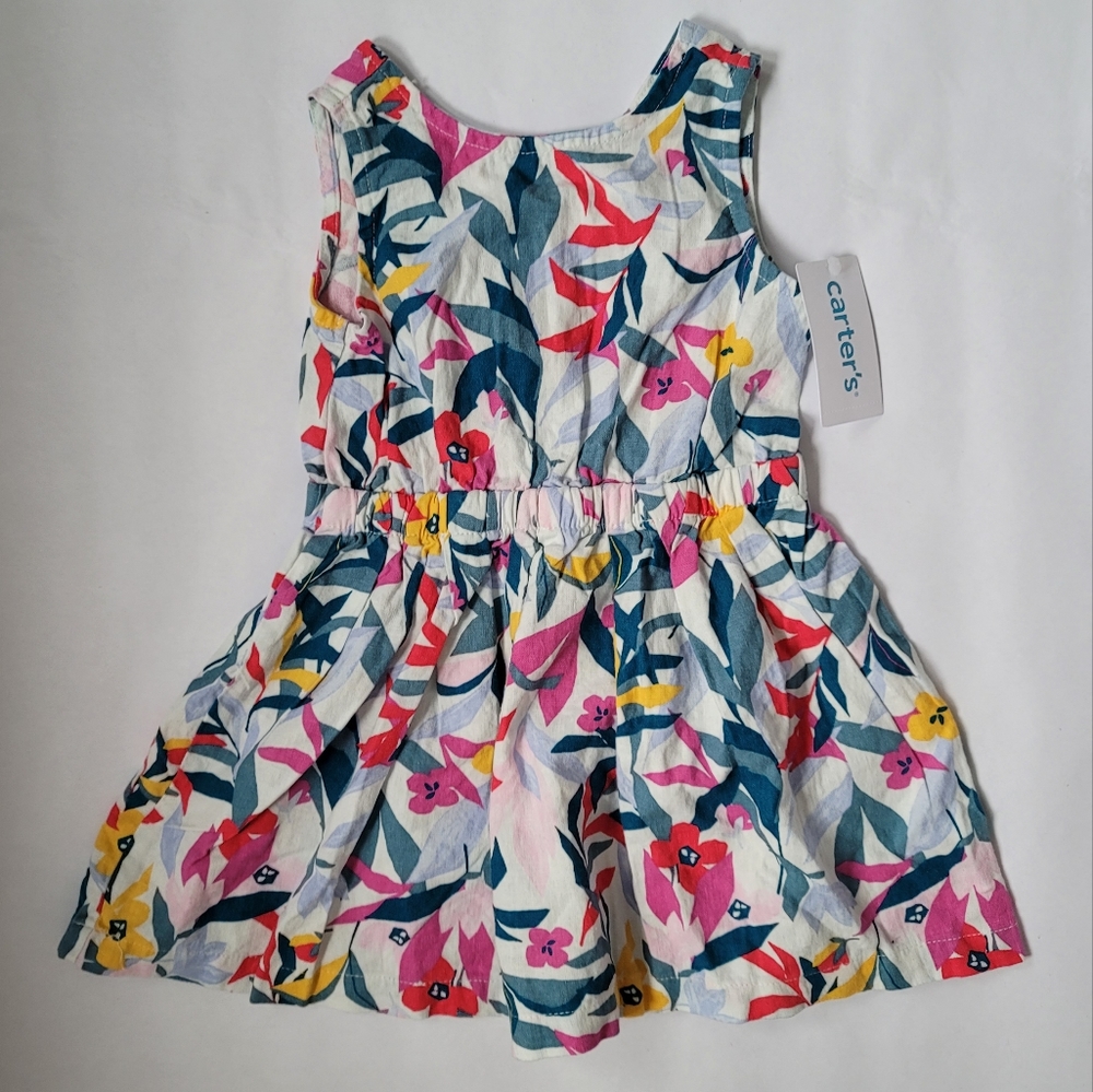 Carter's Floral Toddler Girl Sleveless Dress Sz 2t BNWT